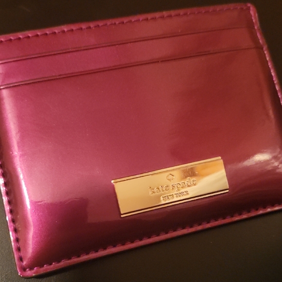 kate spade Accessories - Kate Spade Shiney Purple Card Holder